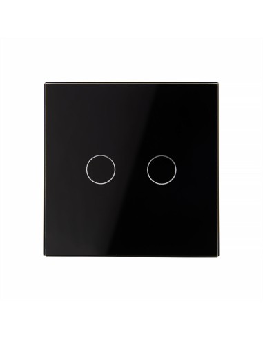 Włącznik dotykowy podwójny schodowo-krzyżowy Livolo WiFi (EC) Czarny