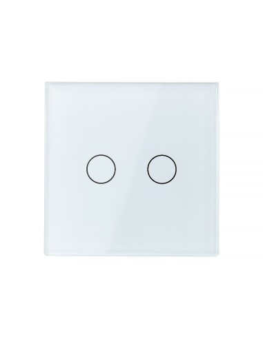Włącznik dotykowy podwójny Livolo WiFi (EC) Biały