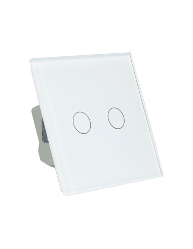 Włącznik dotykowy podwójny Livolo WiFi (EC) Biały