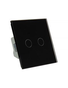 Włącznik dotykowy podwójny Livolo WiFi (EC) Czarny