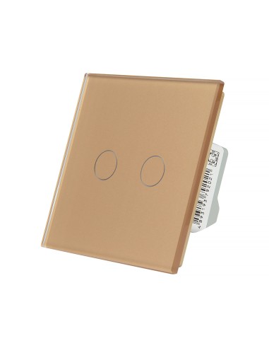 Włącznik dotykowy podwójny Livolo WiFi (EC) Złoty