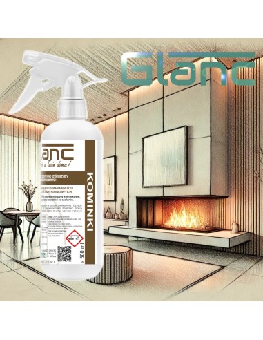 Glanc Kominki 0,5l - płyn do czyszczenia szyb kominkowych