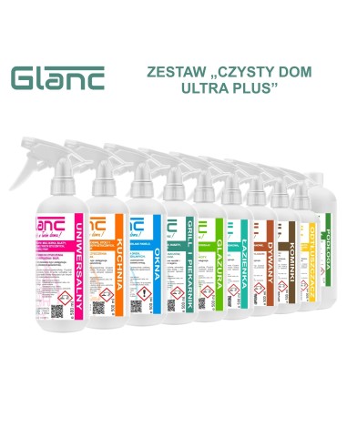 Zestaw Glanc Czysty Dom Ultra Plus - 10 produktów