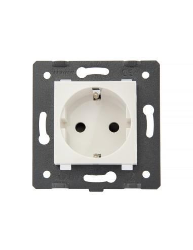 Gniazdo 230V 16A z włącznikiem dotykowym potrójnym LIVOLO 70111G Biały