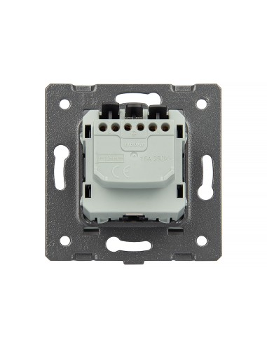 Gniazdo 230V 16A z włącznikiem dotykowym potrójnym LIVOLO 70111G Czarny