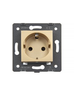 Gniazdo 230V 16A z włącznikiem dotykowym potrójnym LIVOLO 70111G Złoty