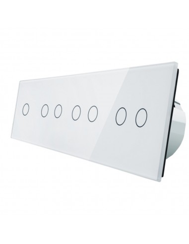 Włącznik dotykowy siedmiokrotny (1+2+2+2) LIVOLO VL-C701222 Biały