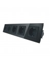 Gniazdo 5x230V 16A LIVOLO Czarny