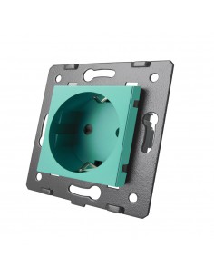 Wkład gniazda Livolo - Zielony