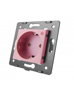 Wkład gniazda wtykowego Livolo 230V ZigBee WiFi RÓŻOWY