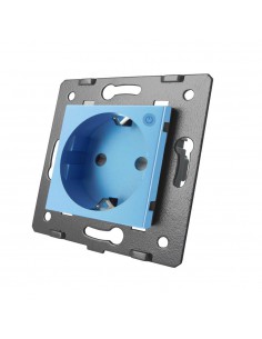 Wkład gniazda wtykowego Livolo 230V ZigBee WiFi NIEBIESKI