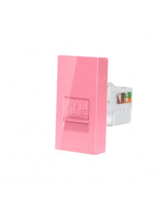 Moduł gniazda komputerowego RJ45 Różowy