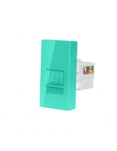 Moduł gniazda komputerowego RJ45 Zielony