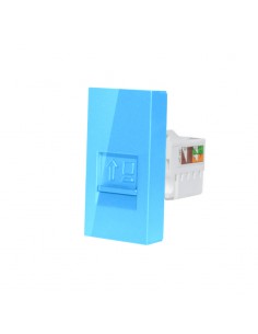 Moduł gniazda komputerowego RJ45 Niebieski