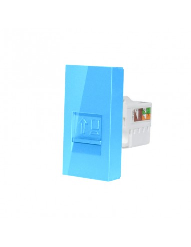 Moduł gniazda komputerowego RJ45 Niebieski
