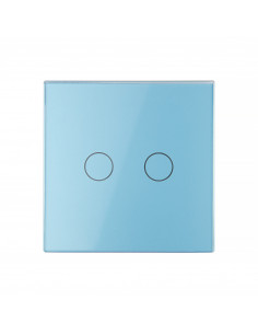 Podwójny panel szklany LIVOLO 702  Niebieski