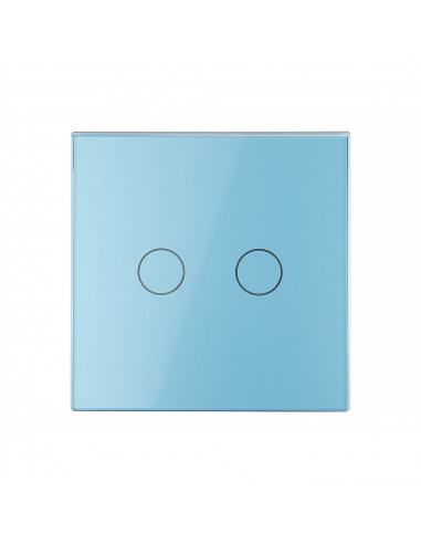 Podwójny panel szklany LIVOLO 702  Niebieski