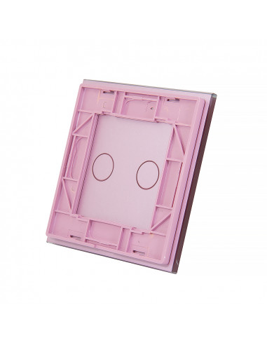 Podwójny panel szklany LIVOLO 702  Różowy