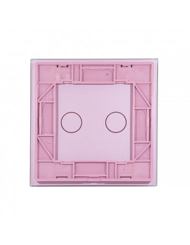Podwójny panel szklany LIVOLO 702  Różowy