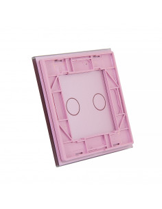 Podwójny panel szklany LIVOLO 702  Różowy