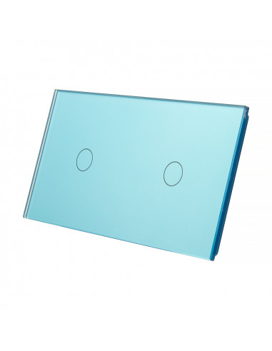 Podwójny panel szklany LIVOLO 7011-69 Niebieski