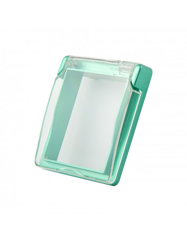 Nakładka bryzgoszczelna na gniazdo 230V Zielony