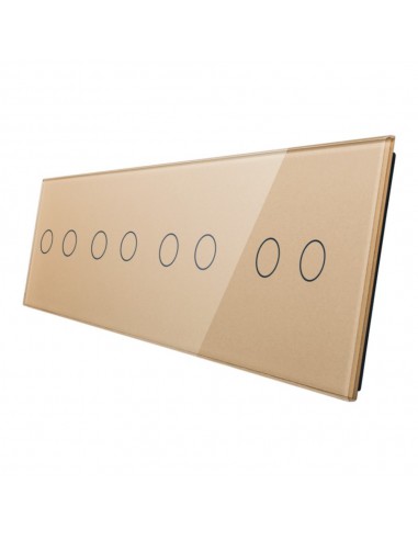 Poczwórny panel szklany LIVOLO 702222  Szampański Outlet