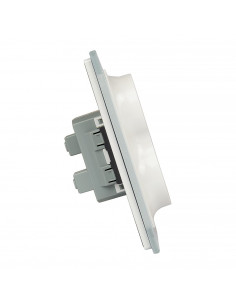 Podwójne gniazdo wtykowe Livolo do jednej puszki 230V 16A Biały