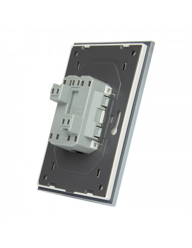 Podwójne gniazdo wtykowe Livolo do jednej puszki 230V 16A Biały