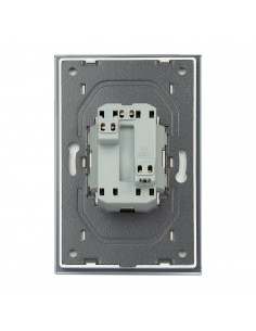 Podwójne gniazdo wtykowe Livolo do jednej puszki 230V 16A Biały