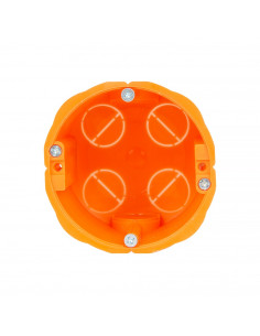 Puszka instalacyjna 60mm do G/K i pustych ścian Pomarańczowa