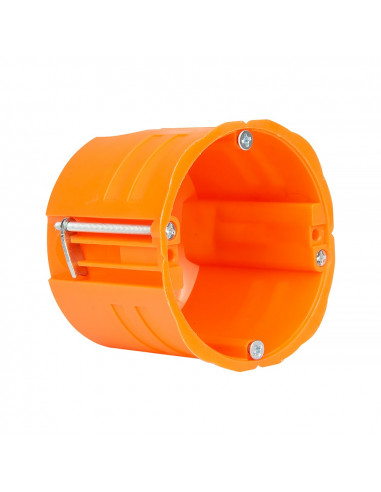 Puszka instalacyjna 60mm do G/K i pustych ścian Pomarańczowa