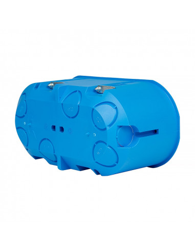 Puszka instalacyjna 2x60mm do G/K i pustych ścian Niebieska