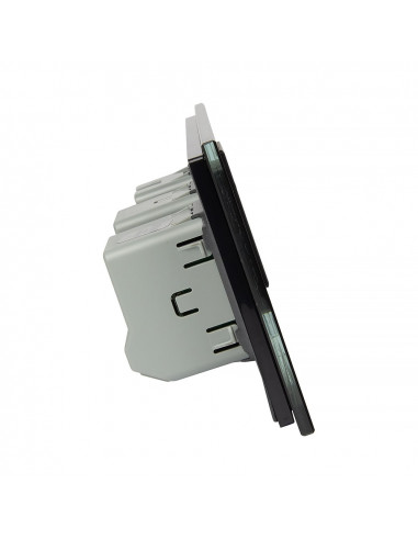 Włącznik dotykowy Livolo czterokrotny + gniazdo z bolcem VL-C7022G Czarny