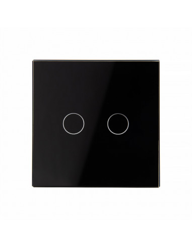 Włącznik dotykowy podwójny LIVOLO VL-C702 Czarny