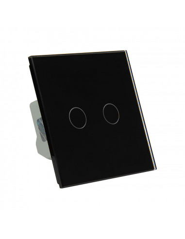Włącznik dotykowy podwójny LIVOLO VL-C702 Czarny