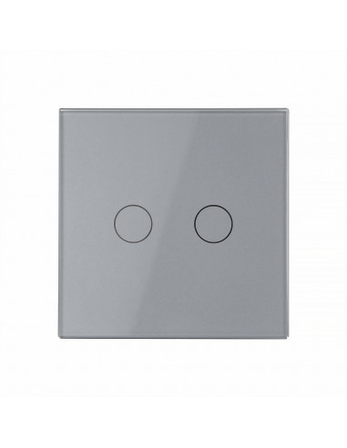 Włącznik dotykowy podwójny LIVOLO VL-C702 Szary