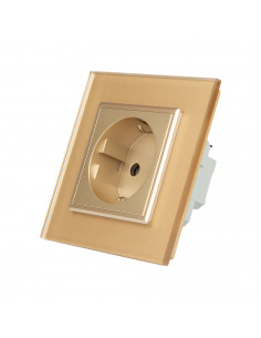Gniazdo 230V 16A LIVOLO Złoty