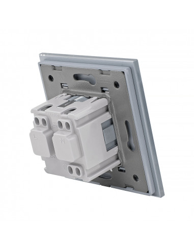 Gniazdo 230V 16A LIVOLO Szary