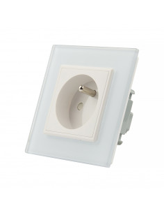LIVOLO Gniazdo wtykowe pojedyncze z bolcem| Biały