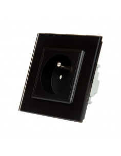 LIVOLO Gniazdo wtykowe pojedyncze z bolcem| Czarny