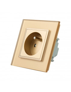 LIVOLO Gniazdo wtykowe pojedyncze z bolcem| Szampański