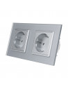 Gniazdo podwójne 2x230V 16A LIVOLO Szary