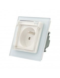 LIWOLO Gniazdo z bolcem hermetyczne 230V 16A / Biały