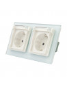 Gniazdo podwójne Livolo hermetyczne 2x230V Biały