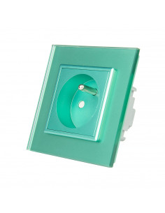 LIVOLO Gniazdo wtykowe pojedyncze z bolcem / Zielony