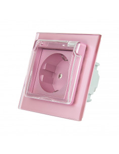 LIVOLO Gniazdo hermetyczne 230V 16A / Różowy