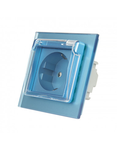 LIVOLO Gniazdo hermetyczne 230V 16A / Niebieski