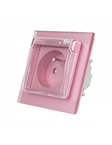 LIVOLO Gniazdo hermetyczne z bolcem 230V 16A / Różowy LIVOLO Gniazdo hermetyczne z bolcem 230V 16A / Różowy