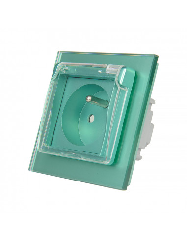 LIVOLO Gniazdo hermetyczne z bolcem 230V 16A / Zielony